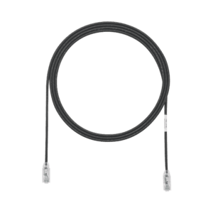Cable de Parcheo TX6, UTP Cat6, Diámetro Reducido (28AWG), Color Negro, 10ft