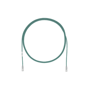 Cable de Parcheo TX6, UTP Cat6, Diámetro Reducido (28AWG), Color Verde, 10ft