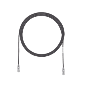 Cable de Parcheo TX6, UTP Cat6, Diámetro Reducido (28AWG), Color Negro, 15 ft