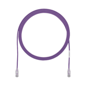 Cable de Parcheo TX6, UTP Cat6, Diámetro Reducido (28AWG), Color Violeta, 15ft