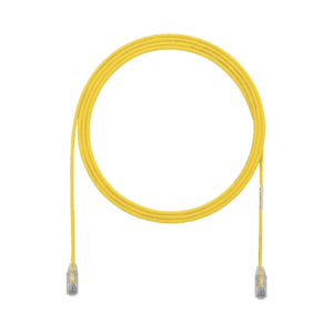 Cable de Parcheo TX6, UTP Cat6, Diámetro Reducido (28AWG), Color Amarillo, 1ft