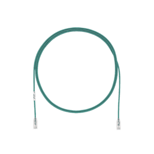 Cable de Parcheo TX6, UTP Cat6, Diámetro Reducido (28AWG), Color Verde, 30ft
