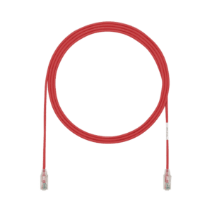 Cable de Parcheo TX6, UTP Cat6, Diámetro Reducido (28AWG), Color Rojo, 3ft