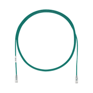 Cable de Parcheo TX6, UTP Cat6, Diámetro Reducido (28AWG), Color Verde, 5ft