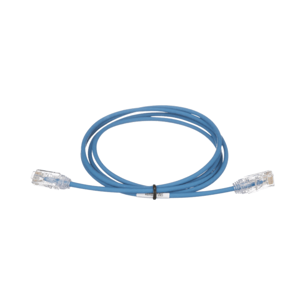 Cable de Parcheo TX6, UTP Cat6, Diámetro Reducido (28AWG), Color Azul, 6ft