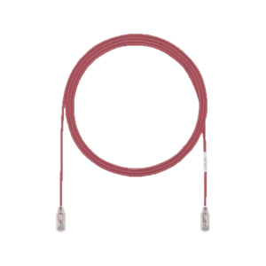 Cable de Parcheo UTP Cat6A, CM/LSZH, Diámetro Reducido (28AWG), Color Rojo, 3ft