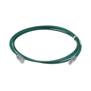 Cable de Parcheo UTP Cat6A, CM/LSZH, Diámetro Reducido (28AWG), Color Verde, 5ft