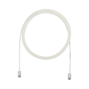 Cable de Parcheo UTP Cat6A, CM/LSZH, Diámetro Reducido (28AWG), Color Blanco Mate, 7ft