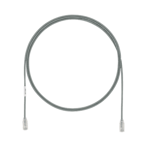 Cable de Parcheo UTP Cat6A, CM/LSZH, Diámetro Reducido (28AWG), Color Gris, 8ft
