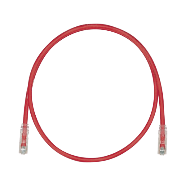 Cable de Parcheo TX6, UTP Cat6, 24 AWG, CM, Color Rojo, 5ft