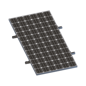Kit De Minirieles Para Panel Solar Arreglo 1X1 Para Instalación Plano En Lámina