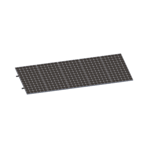 Kit De Minirieles Para Panel Solar Arreglo 1X5 Para Instalación Plano En Lámina
