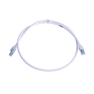 Patch Cord Z-MAX Cat6A S/FTP, CM/LS0H, 3ft, Color Blanco, Versión Bulk (Sin Empaque Individual)