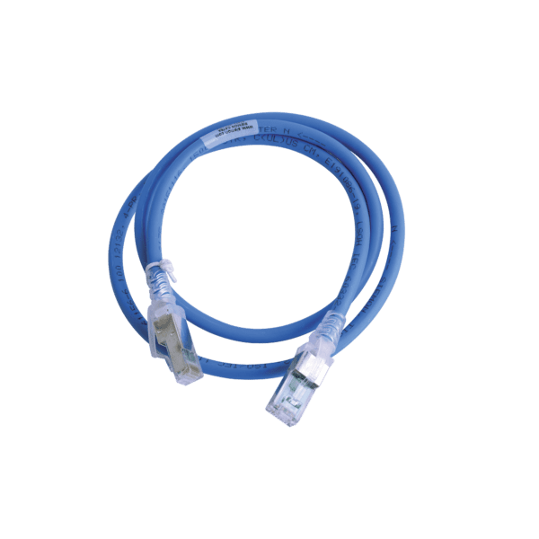 Patch Cord Z-MAX Cat6A S/FTP, CM/LS0H, 3ft, Color Azul, Versión Bulk (Sin Empaque Individual)