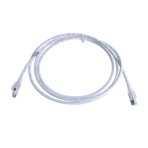 Patch Cord Z-MAX Cat6A S/FTP, CM/LS0H, 7ft, Color Blanco, Versión Bulk (Sin Empaque Individual)