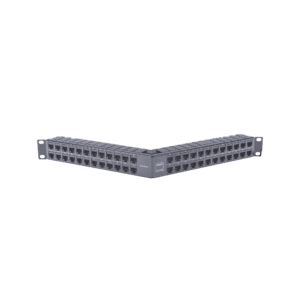 Patch Panel Z-MAX de 48 puertos, Blindado, Modular (vacío), Angulado, 1UR