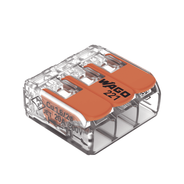 Conector Compacto para 1 Cable de Entrada 2 Cables de Salida / Cables Compatibles 28AWG-12AWG