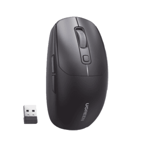 Mouse Gaming Inalámbrico| 5000 DPI | 5 Niveles de DPI  |6 Botones | Recargable | Tri-Modo USB/BT/2,4 GHz | Diseño Ergonómico | Alta Capacidad de Batería | Luz Led | Compatible con Windows macOS Android iOS Linux.
