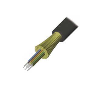 Cable de Fibra Óptica de 4 hilos, Interior/Exterior, Tight Buffer, No Conductiva (Dielectrica), Plenum, Monomodo OS2, 1 Metro