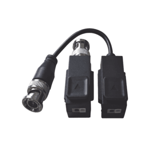 Kit de Transceptor (Balluns) TURBOHD con Boton Push / Hasta 8 MP (4K) / 100% Cobre / Soporta HD-TVI / AHD / CVI / CVBS / Audio por Coaxitron / Datos para Menu de Configurar de Cámaras