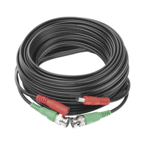 Cable coaxial ( BNC RG59 ) + Alimentación / SIAMÉS / 10 Metros / Aleación Cobre + Aluminio CCA / Para Cámaras 4K  / Uso interior y exterior