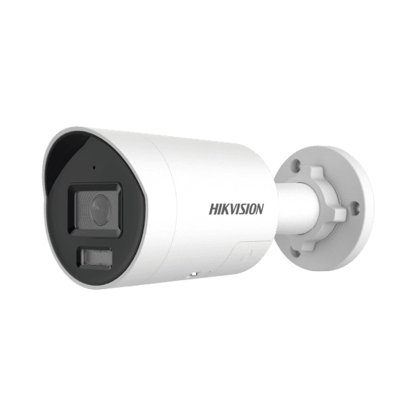 [Dual Light + ColorVu] Bala IP 8 Megapixel (4K) / Lente 2.8 mm / 40 mts IR + 40 mts Luz Blanca / Exterior IP67 / Luz Intermitente y Alerta de Audio / Micrófono Integrado / ACUSENSE (Filtro de Falsas Alarmas) / Metal / ACUSEARCH