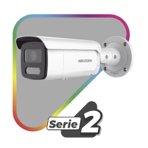 [Dual Light + ColorVu] Bala IP 4 Megapixel / Lente 4 mm / 60 mts IR + 60 mts Luz Blanca / Exterior IP67 / Luz Intermitente y Alerta de Audio / Videoanaliticos (Filtro de Falsas Alarmas) / PoE / WDR 130 dB / Captura Facial  /  ACUSEARCH