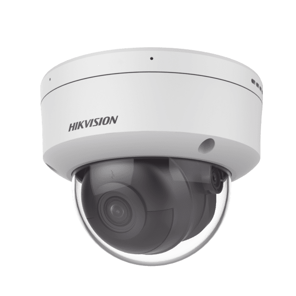 Domo IP 4 Megapixel / Lente 2.8 mm / 40 mts IR / Exterior IP67 / IK10 / Microfono Integrado / DARKFIGHTER / Audio y Alarma I/O / PoE / ONVIF / Micro SD / 4 Analíticos: AcuSense, Detección Facial, Conteo de Personas por Cruce y Zona