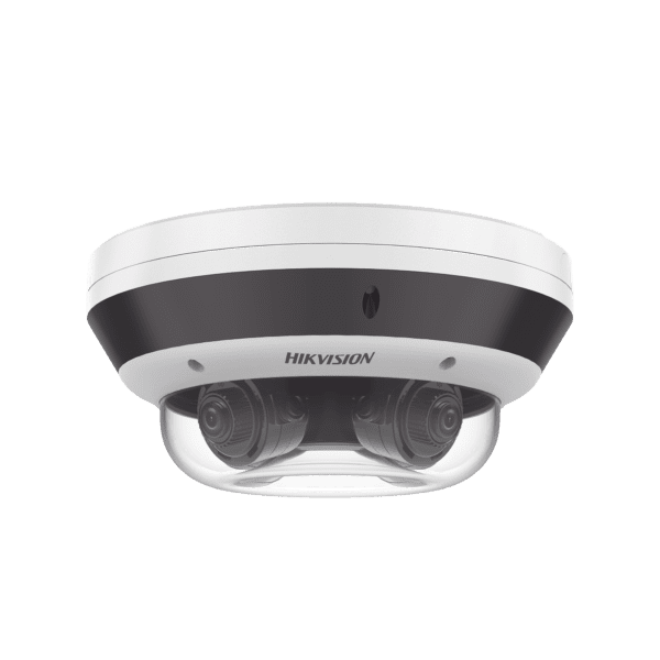 PanoVu Series / Vista Panorámica 360º / 4 Lentes Mot. 2.8 a 12 mm (4 Megapixel por Lente) / 16 Megapixel en Total / WDR 120 dB / DARKFIGHTER / Exterior IP67 / IK10 / PoE+ / 30 mts IR / Micro SD