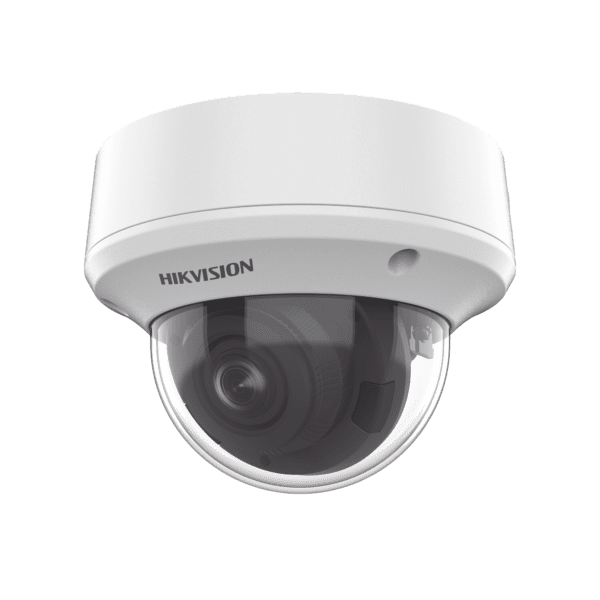 Domo TURBOHD 5 Megapixel / Lente Motorizado 2.7 - 13.5 mm / IR EXIR 40 mts / TVI-AHD-CVI-CVBS / IK10 / IP67 / dWDR / 12 Vcc / 24 VCA