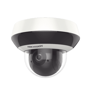 Mini Domo PTZ IP 4 Megapixel / 4X Zoom / H.265+ / 20 mts IR EXIR / WDR / PoE / IK10 /Exterior IP66 / DarkFighter / Micrófono Integrado / MicroSD