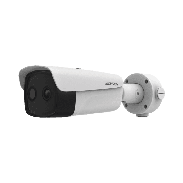 Bala IP Dual / Térmica 9.7 mm (384 X 288 ) / Óptico 4 mm (4 Megapixel) / 40 mts IR / IP66 / PoE / Termométrica / Detección de Temperatura / MicroSD
