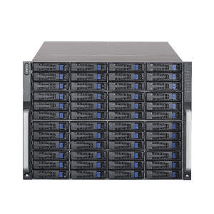 Servidor de Almacenamiento Cluster / 48 Bahías de Disco Duro / Controlador Simple / Graba 600 Canales IP / Fuente Redundante