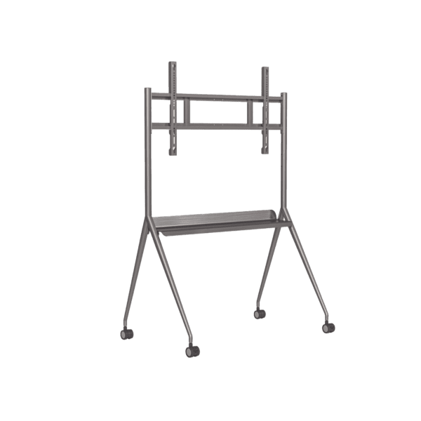 Montaje de Piso Móvil para Pantallas de 55"  hasta 75" / Compatible con VESA / Incluye Soporte para la Pantalla