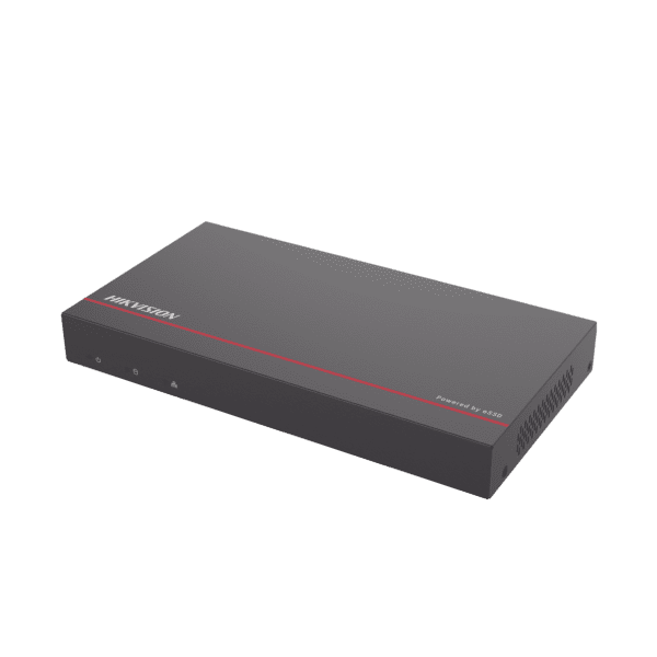 NVR + eSSD / 4 Megapixel / 8 Canales IP / 8 Puertos PoE+ / eSSD de 1 TB / ACUSENSE / Diseño Compacto y Cero Ruido