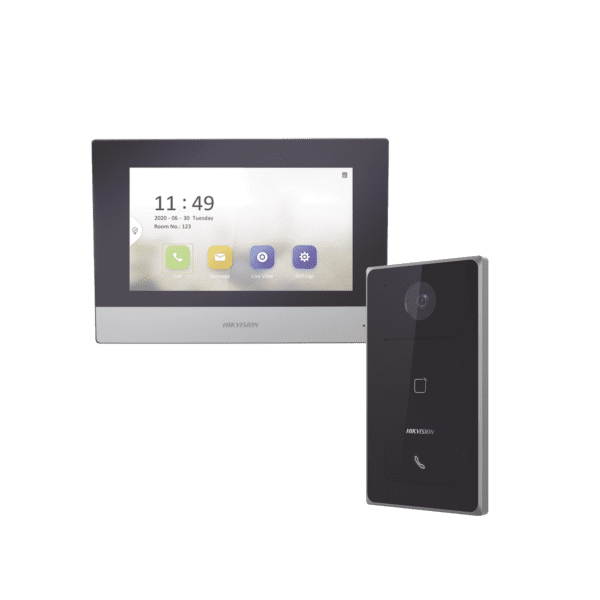 Kit de Videoportero IP / Frente de calle para exterior / 2MP / Lector de Tarjeta MiFARE / MOnitor Interior / WiFi / Pantalla de 7" Touch