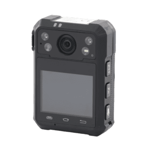 Body Camera Portátil / Grabación a 1920 × 1080p / Pantalla Frontal 1.77" TFT / Conexión Remota 4G / WiFi / GPS / Fotos de Hasta 40 Megapixel / IP68 / H.265 / 128 GB de Almacenamiento / Microfono Integrado