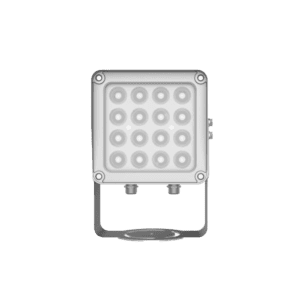 Lampara IR de Luz Continua / 16 Lámparas LED / Distancia Efectiva 16 a 25 metros / Cobertura 40° / Exterior IP66
