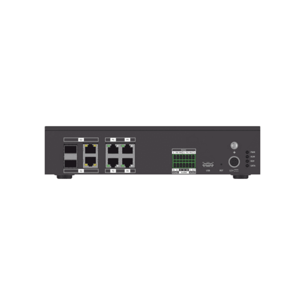 Servidor De Trafico Vehicular / 8 CH de Video /  H.265 / Interfaz Optica 2 / Hasta 4 TB HDD