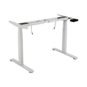 Base de Escritorio Motorizado Profesional / Altura Ajustable 60-125cm / Estructura Estable / Funcionamiento Suave / 3 Preset de Posiciones / Color Blanco / Soporta hasta 100Kg de carga