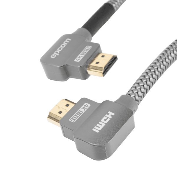Cable HDMI Angulo 90º| 2m | Alta Definición | Version 2.0 | Alta velocidad 18Gbps | 4K@60Hz |