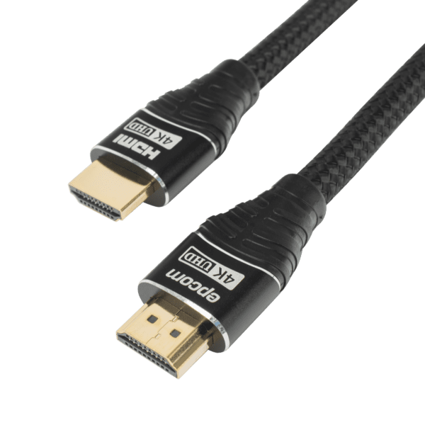 Cable HDMI de 1m | Alta Definición | Longitud | Version 2.0 | Alta velocidad 18Gbps | 4K@60Hz | Conectores Chapados en Oro | Tipo Redondo