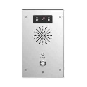 Video Intercomunicador IP, 2 líneas SIP, 2 relevadores con botón para llamada, Onvif, anti-vandálico, PoE, IP65 e IK10, PoE