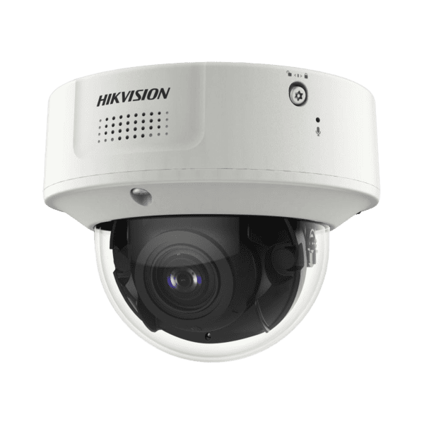 Domo IP 4 Megapixel / Lente Mot. 2.8 a 12 mm 2 / 40 mts IR EXIR / 2 Analiticos Simultaneos / SSD Integrado 1 TB / DeepinView / 2 Micrófonos Integrados / IP67 / IK10 / H.265+ / WDR 150 dB / Captura Facial / Búsqu