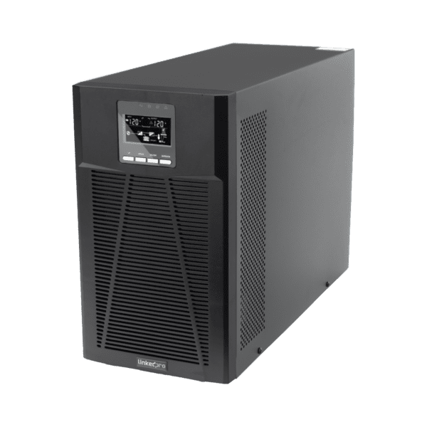 UPS 2,000VA/1,800W Online Doble Conversión /Pantalla LCD / 4 tomas 5-15R / Regulación de Voltaje / Protección RJ45