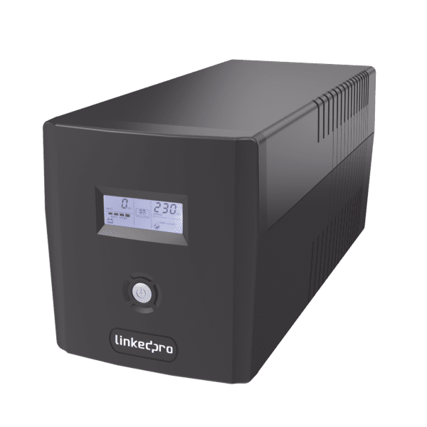 UPS 600VA/360 W Pantalla LCD / Línea Interactiva 120Vca / 6 tomas 5-15R (4 Respaldadas) / Regulación de Voltaje / Protección RJ45