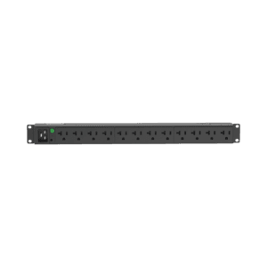 PDU Básico para Distribución de Energía, Enchufe de Entrada NEMA L5-20P, Con 12 Contactos NEMA 5-20R, Instalación Horizontal de 19in, 1UR, 20 Amp, 120 Vca