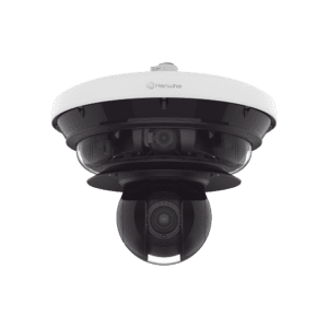 Cámara IP Multisensor 34MP (4 sensores 4K) con lentes motorizados / PTZ 2 MP 40X / Hasta 2 tarjetas MicroSD de 512GB / WDR de hasta 150dB / IP66 / IK10 / autoseguimiento / Inteligencia artificial para eventos