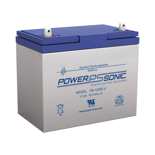 Batería 12V, 55AH, Para Respaldo, Tecnologías AGM/VRLA, 5 Años Vida Útil, Terminales U, Reconocida UL
