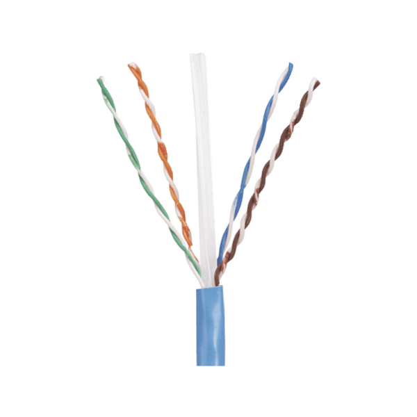 Bobina de Cable UTP 305 m. de Cobre, PanNet, Azul, Categoría 5e (24 AWG), Riser (CMR), de 4 pares